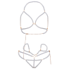 Leg Avenue - Ensemble Bracelets Soutien-Gorge Et String Perles